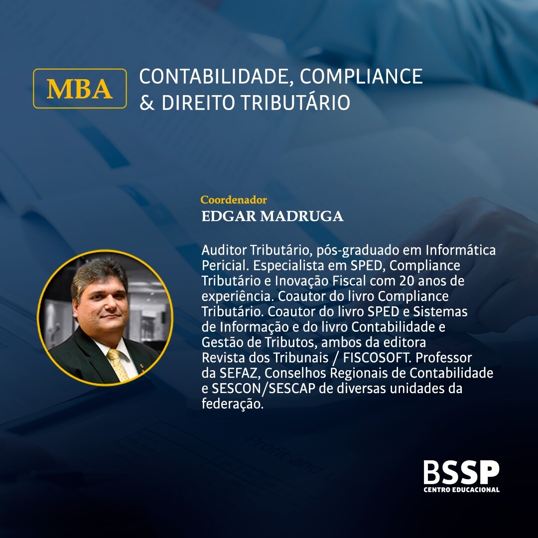 MBA CONTABILIDADE COMPLIANCE & DIREITO TRIBUTÁRIO 