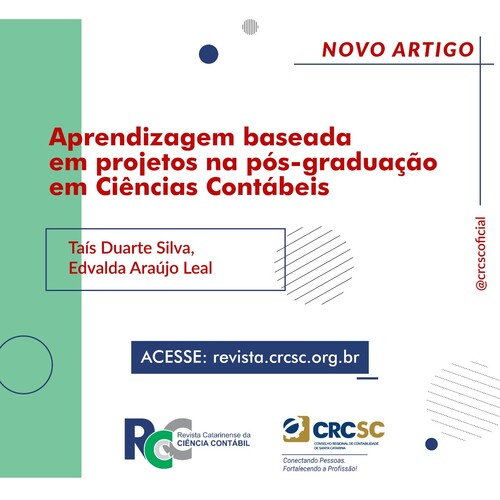 Artigo Revista RCCC: Aprendizagem baseada em projetos na pós-graduação em Ciências Contábeis