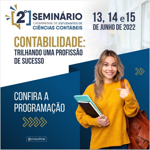 Confira a programação completa do 2º Seminário Catarinense de Estudantes de Ciências Contábeis