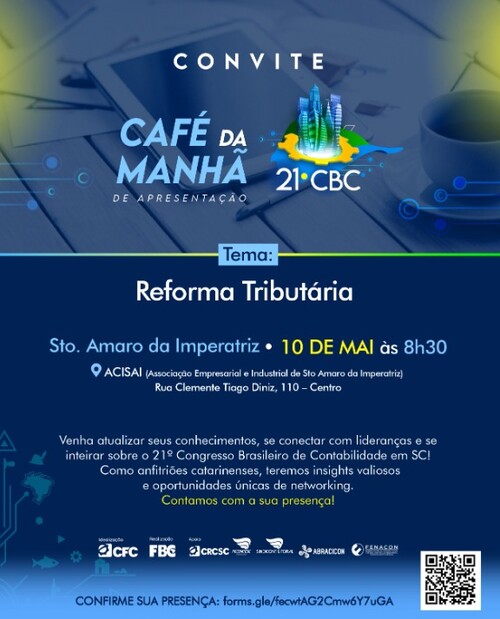 CRC promove palestra sobre Reforma Tributária em Santo Amaro da Imperatriz