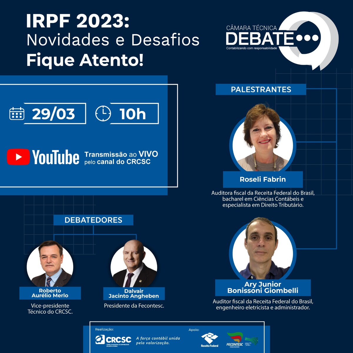 Pontos de atenção da declaração do IRPF 2023 são foco da próxima Câmara Técnica Debate